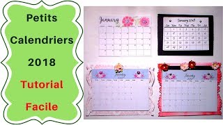 Comment faire un Mini Calendrier  Tutoriel facile [upl. by Alarise]