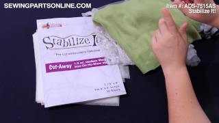 Understanding Embroidery Stabilizers Stabilize It [upl. by Pansie]