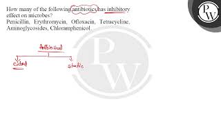 How many of the following antibiotics has inhibitory effect on microbes Penicillin Erythromyci [upl. by Ahsoym]