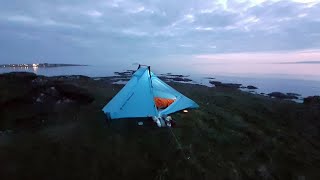 251 Coastal Wild Camp  Forclaz Trek MT900 Sleeping Bag Test  Black Diamond Distance Tent [upl. by Nirak]