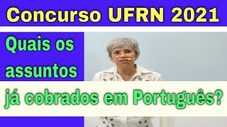 Concurso ufrn 2021  Aula Comperve de Português e Redação  Quais os assuntos cobrados Profa Aliete [upl. by Nedmac]