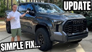 Window Rattle Issue On 3rd Gen Toyota Tundra  Update [upl. by Hovey]