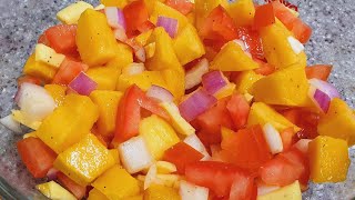 Ensaladang Mangga Mango Salad  Filipino mango salad Recipe Quick and Easy Recipe [upl. by Huldah]