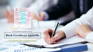 Apostille Procedure for Birth Certificate  How to Apostille your Birth Certificate [upl. by Daph329]