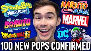 100 New Funko Pops Coming Soon Pt 2 Naruto Marvel Dragon Ball Super FNAF Security Breach DC [upl. by Dorisa]