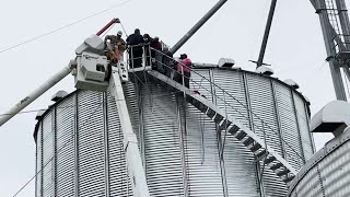 Kentucky Farmer Survives 6 Hours Trapped in Grain Bin [upl. by Corley528]