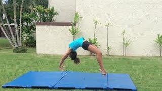 How to Do a Back Handspring For Beginners [upl. by Nahama]