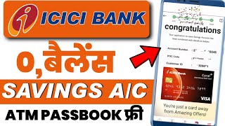 ICICI zero balance account 2024 Best zero balance account open icici bank account opening 2024 [upl. by Pisano]