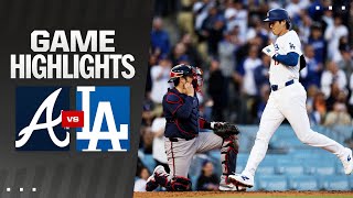 Braves vs Dodgers Game Highlights 5424  MLB Highlights [upl. by Eittik]