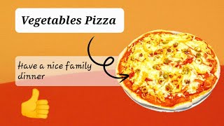 Vegetables Pizza recipeBangla enjoy and have a good time [upl. by Areikahs]