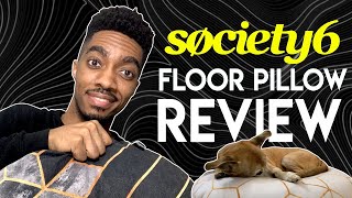 Society 6 Floor Pillow Review  Society 6 Unboxing RE [upl. by Ybur]