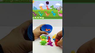 Numbers amp Counting  10 Little Dinosaurs song toddlerlearning funlearning shorts [upl. by Oirad887]