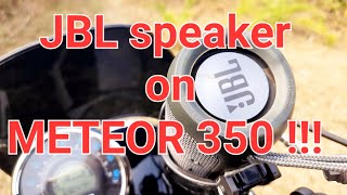 JBL speaker installed on royalenfield meteor350 [upl. by Henrietta871]