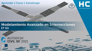 Autodesk Civil 3D 2021  Modelamiento Avanzado en Intersecciones ET 03 [upl. by Erlin]