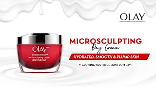 Dry Combination Skin Olay Regenerist Micosculpting Day Cream  Hydrated Plump Bouncy Skin [upl. by Desta]