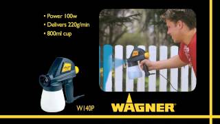 Wagner Airless Sprayers Range  W95 W140P W180P amp W450SE Power Sprayers [upl. by Calista]