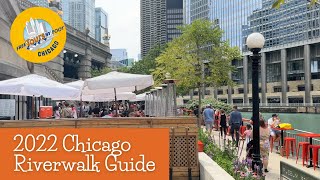 Chicago Riverwalk Tour  DIY Guide to Restaurants Attractions History of the Chicago River 2022 [upl. by Caughey409]