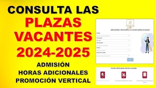 Sistema Abierto y Transparente de Asignación de Plazas SATAP Consulta las plazas vacantes 20242025 [upl. by Ihtak]