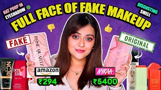 Full face Of FAKE LUXURY MAKEUP From Amazon [upl. by Whiffen569]