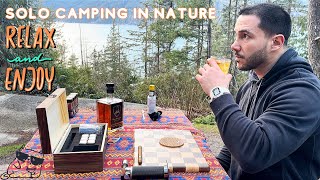 Squamish Kanadada rahatlatıcı solo kamp videosu  ASMR [upl. by Irvine]