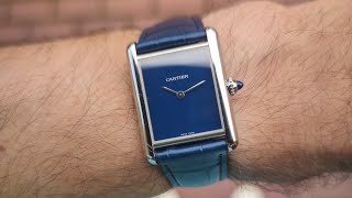 Cartier Tank Must Blue 2021 WSTA0055 [upl. by Atrebla]