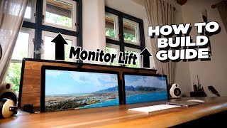 DIY Schreibtisch mit dualem Monitor Lift  Bauanleitung  Tips Tricks amp More [upl. by Mcculloch540]