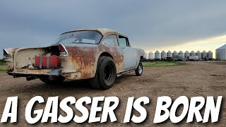 Reviving a 1955 Chevy Gasser IN 4 DAYS Now We RACE [upl. by Jayne]