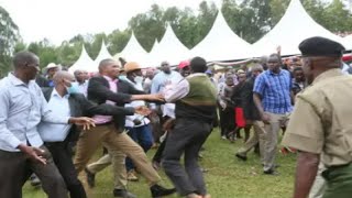 SEE HOW WETANGULA AND NAKHUMICHA WERE CHASED IN TRANS NZOIA AFTER TRIED TO ATTACK GOV NATEMBEA [upl. by Namharludba678]