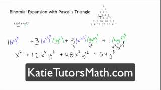 Binomial Expansion with Pascals Triangle [upl. by Ynnus]