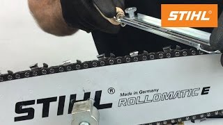 How to sharpen your chain the right way on a STIHL Chainsaw [upl. by Nilsoj]