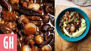 Slow Cooker Mushroom Bourguignon  Good Housekeeping UK [upl. by Nyrehtak]