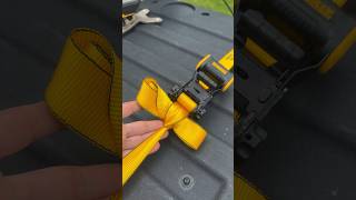 HOW TO TIE UP amp SECURE the LOOSE ENDS DeWalt Ratchet Straps short [upl. by Nolasba880]