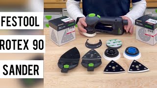 Festool Rotex 90 sander overview [upl. by Aleahpar]