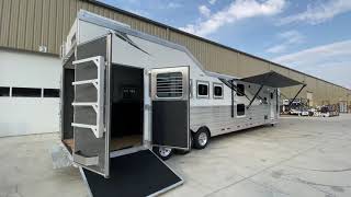 5Horse Two Bedroom Lakota Horse Trailer [upl. by Adnahcir]