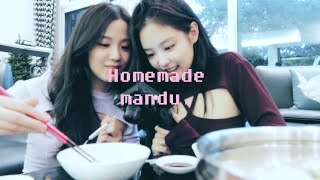 Homemade mandu vlog feat JISOO [upl. by Yelsa199]