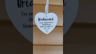 Bridesmaid ornament Bridesmaids ornament Wedding ornament bridesmaid wedding [upl. by Charis]