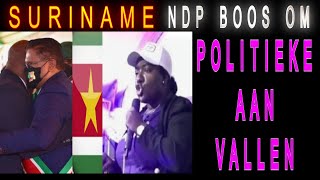 SURINAME NDP Boos Om Politieke Aanvallen Regering Santokhi Brunswijk Lid Ahilia Welles SU NA ME 2024 [upl. by Naivatco]