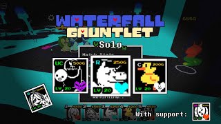 Solo Waterfall Gauntlet with Aaron Small Bird Woshua and Shyren  Roblox Undertale Adventures [upl. by Nare865]