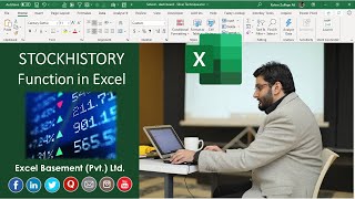 STOCKHISTORY Function amp Learn How to Get Stock History in Microsoft Excel [upl. by Karmen874]