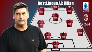 BEST LINEUP AC MILAN FEAT TRANSFER PAVLOVIĆ ROYAL YOUSSOUF FOFANA SAMARDŽIĆ MORATA [upl. by Minnnie590]