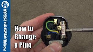 How to change a plug Replace and wire a 3 pin plug tutorial [upl. by Aneliram]