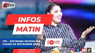 🚨 🚨 TFM LIVE  Infos matin  Pr  Dieynaba Seyfou BA  05 novembre 2024 [upl. by Eldnik561]