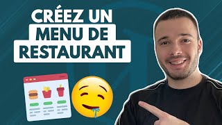 Créez un magnifique MENU DE RESTAURANT sur WordPress  Facilement et Gratuitement [upl. by Llerad913]