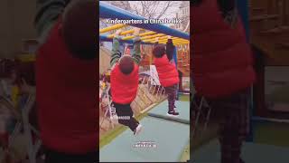 Kindergartens in China be like cutetrendingshorts mashaallahkindergarten kidssubscribelike [upl. by Naahs]