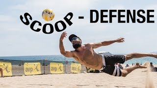 How to Dig a Volleyball Scoop Defense [upl. by Nayrda]