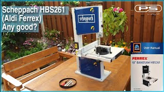 Scheppach HBS261 Aldi Ferrex Budget Bandsaw Review  Unboxing Assembly  Set up for accurate cuts [upl. by Thgiwd]