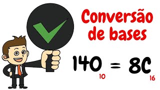 Conversão de base numérica HEXADECIMAL x DECIMAL x BINÁRIO Informática Básica [upl. by Gaile82]