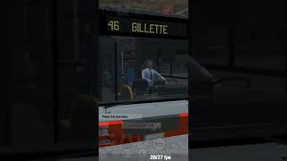 PBSU WITH VIA BUS ANNOUNCEMENT BACKGROUND AUDIO ROUTE 46 COMMERCIAL TO GILLETTE [upl. by Adnema20]