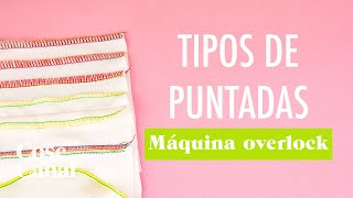 Puntadas de la overlock 5 diferentes [upl. by Athelstan953]