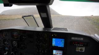 Landing at Foula Island gravel airstrip Shetland Rain Crosswind Fog everything a pilot asks for [upl. by Aksoyn404]